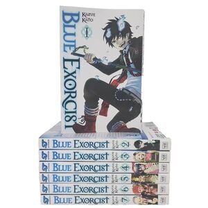 Kazue Kato Blue Exorcist Volumes 1-7 Mature Manga Book Lot Viz Media English